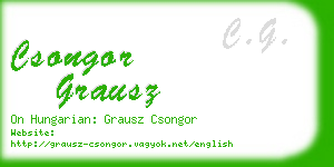 csongor grausz business card